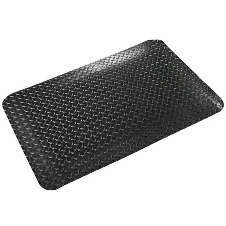CROWN MATTING TECHNOLOGIES Workers-Delight Deck Plate 9/16-in. 3'x12' Black WD 3832BK